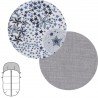 UNIVERSAL FOOTMUFF STROLLER STAR LIBERTY BLUE 45x98x3 CM