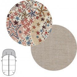 UNIVERSELLE CHANCELIÈRE STAR LIBERTY NATUREL 45x98x3 CM