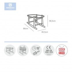 WOODEN STAND - CUCO LISO E 46.5x86x48.5 CM NATURAL