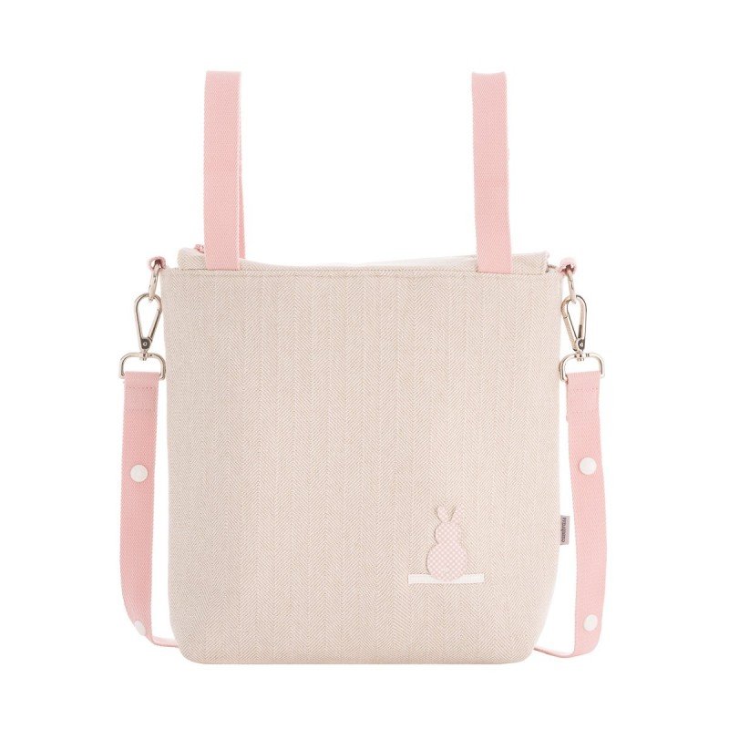 BORSA PASSEGGINO TALEGA LINO ROSA 12x40x35 CM