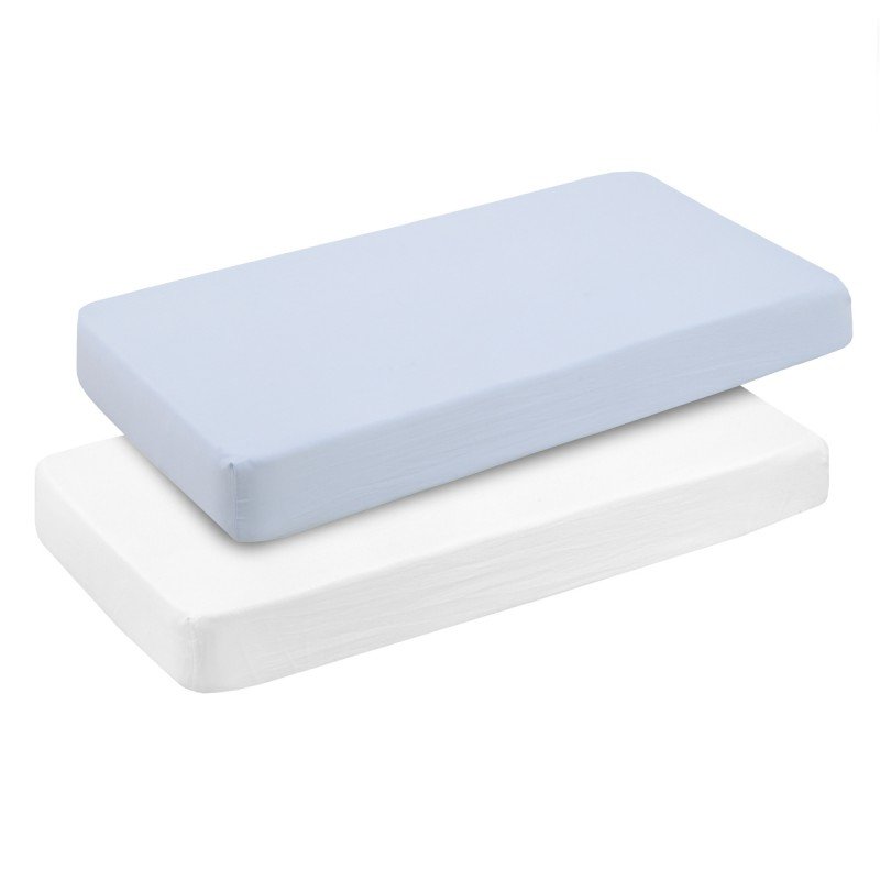 BAJERA CUNA 60 PACK 2 UDS. 60x120x17 CM SOFT CELESTE