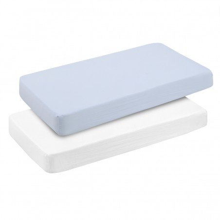 BAJERA CUNA 60 PACK 2 UDS. 60x120x17 CM SOFT CELESTE