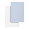 2 DRAP HOUSSE - LIT 60 60x120x17 CM SOFT BLEU