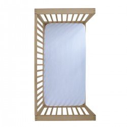 2 LENZUOLO REGOLABILE-CULLA 60  SOFT AZURRO