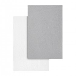 2 FITTED SHEET - COT 60 60x120x17 CM SOFT GREY