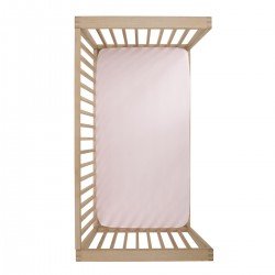 2 DRAP HOUSSE - LIT 60 60x120x17 CM SOFT ROSE