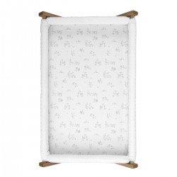 2 DRAP HOUSSE - PETIT LIT 50x82x10 CM MERLO ECRU
