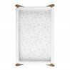 2 DRAP HOUSSE - PETIT LIT 50x82x10 CM MERLO ECRU
