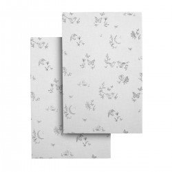 2 DRAP HOUSSE-COUFFIN/POUSSETT 35x80x7 CM MERLO ECRU