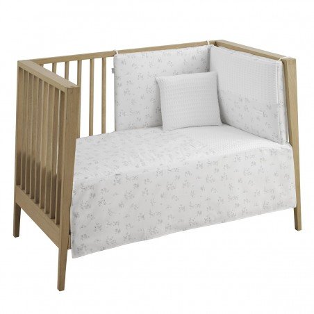 JGO 2 PCS.COLCHA I-V. CUNA 60 MERLO CRUDO 60x120x3 CM