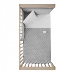 JEU 2 PCS.DESSU DE LIT 60 SOFT GRIS 60x120x3 CM