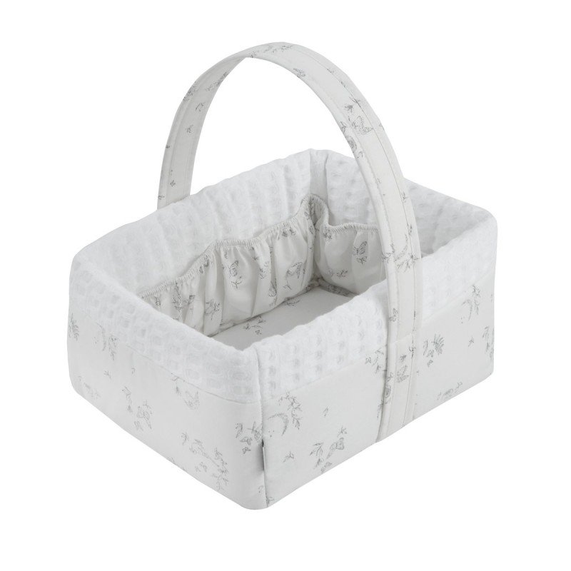 CESTINA IMBOTTITA 22.5x29x29 CM MERLO CRUDO
