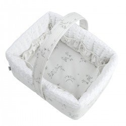 CESTINA IMBOTTITA 22.5x29x29 CM MERLO CRUDO