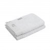 COFFRET 2 SERVIETTE DE BAIN MERLO ECRU 25x35x1 CM
