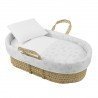 QUILTED BASKET UNE MERLO ECRU 39x80x25 CM