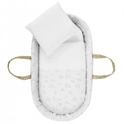 COUFFIN MATELASSE UNE MERLO ECRU 39x80x25 CM