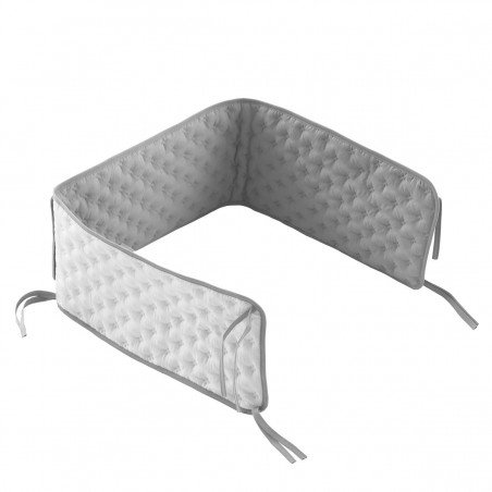 PROTECTOR CUNA DOCO 135x22x3 CM SOFT GRIS