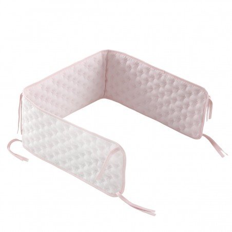PROTECTOR CUNA DOCO 135x22x3 CM SOFT ROSA