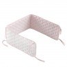 PROTECTOR CUNA DOCO 135x22x3 CM SOFT ROSA