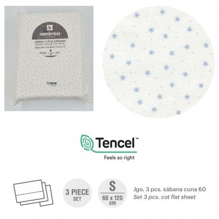 PARURE DE LIT 60 60x120x1 CM ESTRE BLEU