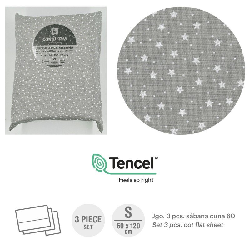 PARURE DE LIT 60 60x120x1 CM FOREST GRIS