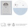 SET 3 PCS. BASKET/PRAM 35x80x1 CM SKY BLUE