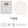 PARURE DE COUFFIN/POUSSETTE 35x80x1 CM FLOR ROSE