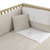 JEU 2 PCS.DESSU DE LIT 60 LINO ROSE 60x120x3 CM