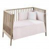 SET 2 PCS.BEDSPREAD W/S COT 60 SOFT PINK 60x120x3 CM