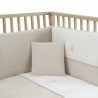 JEU 2 PCS.HOUSSE DE COUETTE 60 LINO ROSE 100x140x3 CM