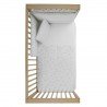 JGO 2 PCS.F.NORDICA CUNA 70 MERLO CRUDO 110x170x3 CM