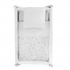 PETIT LIT PIEDS X BOIS UNE MERLO ECRU/BLANC 55x87x74 CM