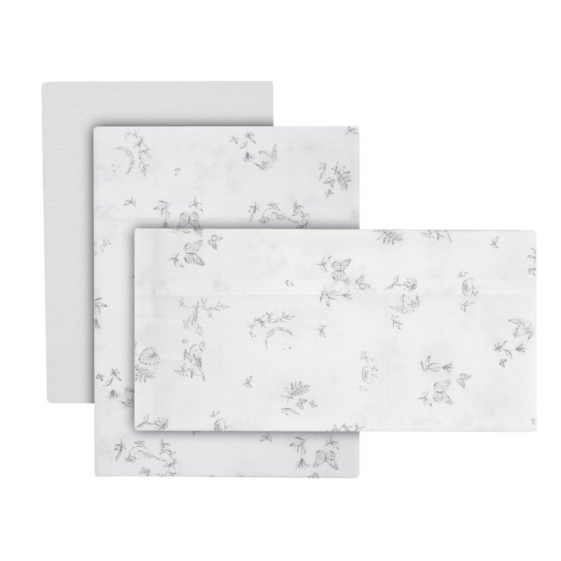 JEU 3 PCS.PARURE DE LIT 60x120x1 CM MERLO ECRU