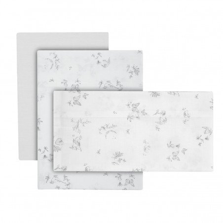 JEU 3 PCS.PARURE DE LIT 60x120x1 CM MERLO ECRU
