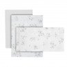 JEU 3 PCS.PARURE DE BERCEAU 50x90x1 CM MERLO ECRU