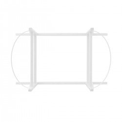 PORTACESTONE DI LEGNO - CUCO LISO E 46.5x86x48.5 CM BIANCO
