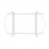 PORTAMOISES MADERA BALANCIN LISO E 46.5x86x48.5 CM BLANCO