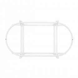 PORTACESTONE DI LEGNO - CUCO LISO E 46.5x86x48.5 CM BIANCO