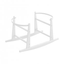 COUFFIN MATELASSE+P.BERCEAU BL PLUMETI ROSE/BLANC 39x80x61 CM