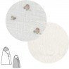 BABY FOOTMUFF FOR PRAM REVERS. TWIN BEIGE 40x80x5 CM