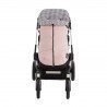 UNIVERSAL FOOTMUFF STROLLER NEW VICHY PINK 45x98x3 CM
