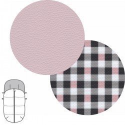 SACCO P.PASSEGGINO UNIVERSALE NEW VICHY ROSA 45x98x3 CM