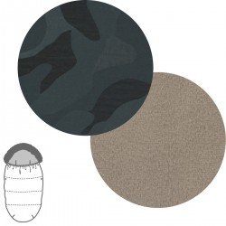 CHANCELIÈRE POUSSETTE OSLO CRIPSI VERT 50x100x8 CM