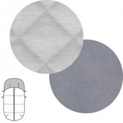 SACCO P.PASSEGGINO UNIVERSALE VIELLA GRAU 45x98x3 CM