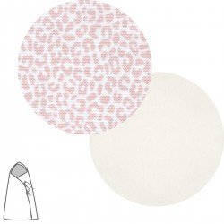 SACO CAPAZO CRUZADO ANIMAL PRINT ROSA 40x80x5 CM