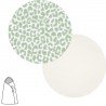 SACCO NANNA PER PASSEGGINO ANIMAL PRINT MINT 40x80x5 CM