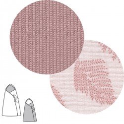 NID D.ANGE POUR BEBE REVERS. SERENI ROSE 40x80x5 CM