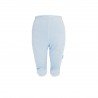 PANTALONCINI NEONATO VELLUTO LISO AZURRO
