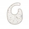 ROUND BIB VELCRO ABETE BEIGE 16x19x1 CM