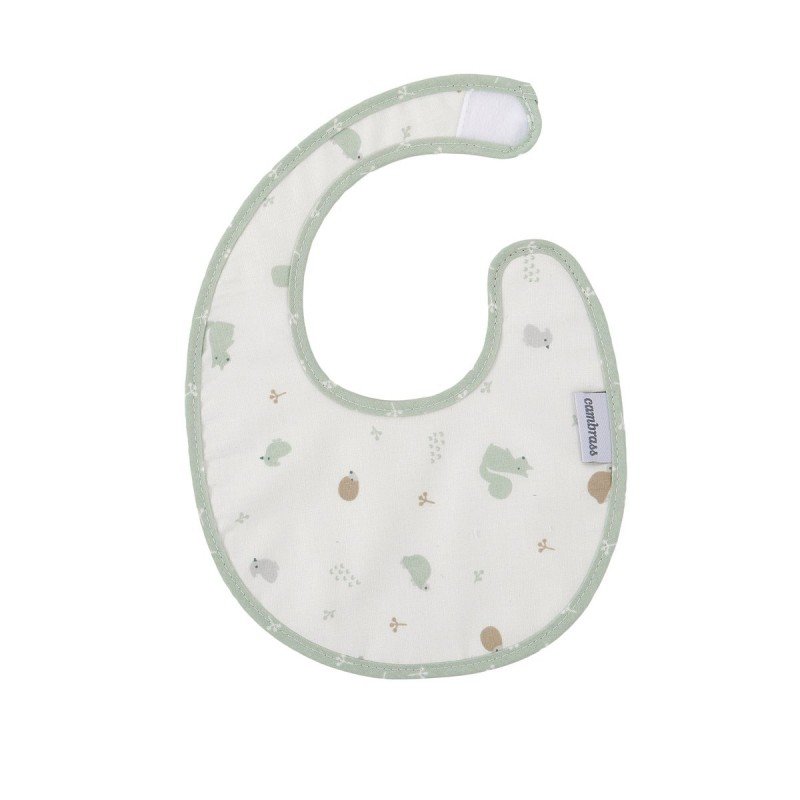 ROUND BIB VELCRO ARDI GREEN 16x19x1 CM